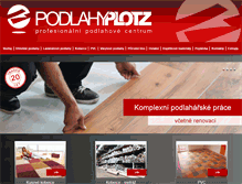 Tablet Screenshot of podlahyplotz.cz